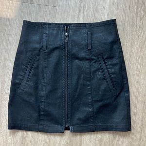 Black Leather Skirt